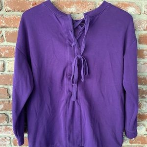 Fabletics Lace Up Sweatshirt